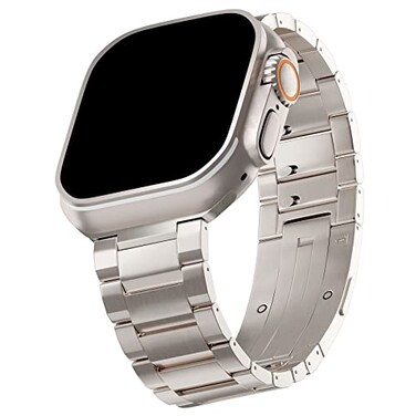 LDFAS Compatible for Apple Watch Ultra 32 Band 49mmSeries 10 46mm Titanium Metal Strap Curved Compatible for Apple Watch 98 45mm Bands Silver Gray
