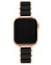 Anne Klein Rubberized Fashion Bracelet for Apple Watch Secure Adjustable Apple Watch Replacement Band Fits Most Wrists