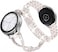 SUPOIX Compatible for Samsung Galaxy Watch 7Galaxy FE 20246 45 40mm 44mm 3 41mm 42mmActive 2 Band 2P 20mm Women Bling Strap Starlight