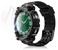 SUPCASE for Samsung Galaxy Watch 6 Classic 47mm Case with Band Unicorn Beetle Pro 2 Pack Screen Protector Rugged Protective Cover with Adjustable Strap Band for Galaxy Watch 6 Classic Black