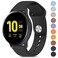 Meliya Bands Compatible with Samsung Galaxy Watch Active 2 20mm Soft Silicone Sport Replacement Strap for Galaxy Watch Active 2 Women Men Black