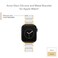Anne Klein Silicone Fashion Bracelet for Apple Watch Secure Adjustable Apple Watch Replacement Band Fits Most Wrists