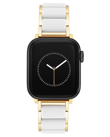 Anne Klein Silicone Fashion Bracelet for Apple Watch Secure Adjustable Apple Watch Replacement Band Fits Most Wrists