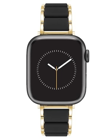 Anne Klein Silicone Fashion Bracelet for Apple Watch Secure Adjustable Apple Watch Replacement Band Fits Most Wrists