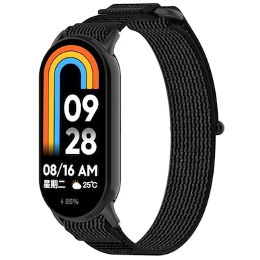 Disscool Replacement Adjustable Wristbands Compatible With Xiaomi Band 98NFC Nylon Wrist Strap With Quick Release Watch Accessories for Men and Women Black