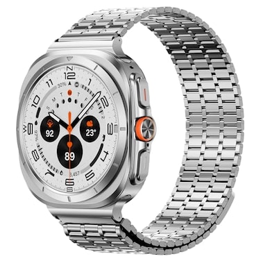 LETOID Magnetic Metal Band Designed for Samsung Galaxy Watch Ultra 47mm 20252024 Men Stainless Steel Adjustable Replacement Strap Solid Magnet Clasp Wristbands