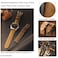 Niziruoup 22mm Vintage Top Grain Leather Watch Bands for Men Compatible with Panerai Black