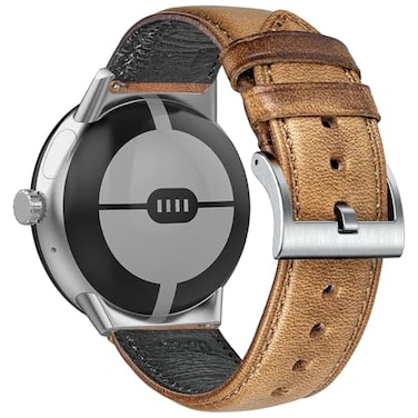 FIILIIX Soft Horween Leather Watch Band Compatible with Google Pixel Pixel2 Pixel 3 41mmPixel 3 45mmPixel 4 41mmPixel 4 45mm WatchReplacement Strap for Pixel Smart Watch Bands