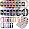 Brigtlaiff 16 Pack Band Compatible with Apple Watch Bands 40mm 41mm 42mm 44mm 45mm 46mm for Women Men Screen Protector Case BandOrganizer for iWatch Series 11 10 9 8 7 6 5 4 SEPlease select the correc