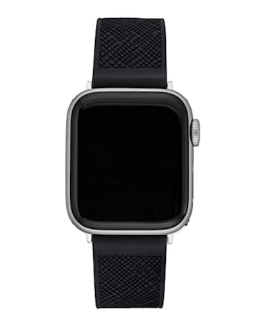 Anne Klein Silicone Fashion Band for Apple Watch Secure Adjustable Apple Watch Band Replacement Fits Most Wrists