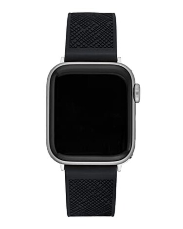 Anne Klein Silicone Fashion Band for Apple Watch Secure Adjustable Apple Watch Band Replacement Fits Most Wrists