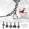 JOYOZY Band Compatible with Apple Watch 38mm 40mm 41mm 42mm 44mm 45mm 46mm Bling Strap with Glitter Case Builtin Screen Protector Interchangeable Charms Dressy Bracelet for Women Black 40mm