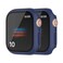 HANKN 2 Pack Hard PC Case with Button for Apple Watch Series 6 5 4 Se 40mm Tempered Glass Screen Protector Case Full Coverage Matte Ultrathin Shell Iwatch Bumper Cover BlueBlue 40mm