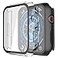 Misxi 2 Pack PC Case with Tempered Glass Screen Protector Compatible with Apple Watch Series 9 2023 Series 8 Series 7 45mm UltraThin Scratch Resistant Cover for iWatch 1 Black1 Transparent
