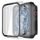 Misxi 2 Pack PC Case with Tempered Glass Screen Protector Compatible with Apple Watch Series 9 2023 Series 8 Series 7 45mm UltraThin Scratch Resistant Cover for iWatch 1 Black1 Transparent