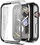 Misxi 2 Pack Hard PC Case with Tempered Glass Screen Protector Compatible with Apple Watch SE 3 2025 SE 2 SE Series 6 Series 5 Series 4 44mm Scratch Resistant Overall Protective Cover for iWatch Clear