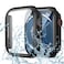 Goton Waterproof Screen Protector Case Compatible for Apple Watch Series 987 41mm Hard Bumper with Tempered Glass for iWatch Cover 41 mm