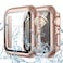 Goton Waterproof Screen Protector Case Compatible for Apple Watch Series 987 41mm Hard Bumper with Tempered Glass for iWatch Cover 41 mm