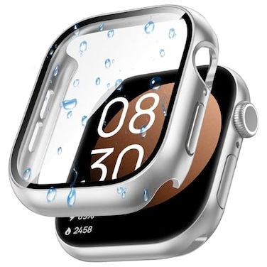 Goton Waterproof Screen Protector Case Compatible for Apple Watch Series 987 45mm Hard Bumper with Tempered Glass for iWatch Cover 45 mm