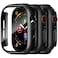 Charlam 3 Pack Case Compatible with Apple Watch 44mm SE SE2 SE3 Series 654 Builtin Screen Protector AllAround UltraThin Bumper Full Cover Hard PC Protective Case for iWatch 44MM Black