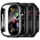 Charlam 3 Pack Case Compatible with Apple Watch 44mm SE SE2 SE3 Series 654 Builtin Screen Protector AllAround UltraThin Bumper Full Cover Hard PC Protective Case for iWatch 44MM Black