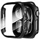 Diruite 2Pack Apple Watch Series 1110 42mm Case with Tempered Glass Screen Protector Black
