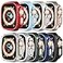 Yrzper Compatible with Apple Watch Ultra 321 49mm Hard PC Case Cover Impact Resistant Shockproof AllAround Edge Protective Bumper Cover 9Pack
