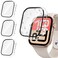 Tensea 3PCS for Apple Watch Screen Protector Case 40mm SE 3SE 2rd GenerationSESeries 654 Accessories iWatch Protective Face Cover for Women Men Bumper Tempered Glass for iPhone Watch 40 mm
