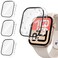 Tensea 3PCS for Apple Watch Screen Protector Case 40mm SE 3SE 2rd GenerationSESeries 654 Accessories iWatch Protective Face Cover for Women Men Bumper Tempered Glass for iPhone Watch 40 mm