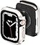 MAGEASY AircraftGrade Aluminum Rugged Case for 45mm Apple Watch Series 9 8 7 2 in 1 Metal Hard Shell with Shockproof Inner Bumper for Maxed Protection Odyssey Starlight White