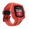 GELISHI Compatible for Fitbit Versa 3Fitbit Sense Bands with Bumper CaseRugged Protective Band TPU Protector Case Wristband Strap Smart Watch Accessories for Men Women Red