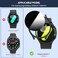 Suoman 55 Pack for Samsung Galaxy Watch 7 44mm Case AntiPeeping 9H Tempered Glass Privacy Screen Protector AllRound PC Matte Protective Cover Bumper