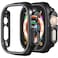Yrzper Compatible with Apple Watch Ultra 321 49mm Hard PC Case Cover Impact Resistant Shockproof AllAround Edge Protective Bumper Cover Black