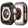 Yrzper Compatible with Apple Watch Ultra 321 49mm Hard PC Case Cover Impact Resistant Shockproof AllAround Edge Protective Bumper Cover Black