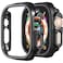 Yrzper Compatible with Apple Watch Ultra 321 49mm Hard PC Case Cover Impact Resistant Shockproof AllAround Edge Protective Bumper Cover Black