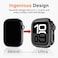 Amizee 2 in 1 Metal Case Compatible with Apple Watch Series 1110 46mm with Back Cover Rugged Shockproof Protective Bumper Cover for iWatch 46mm Black