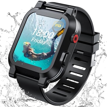 LaBold IP68 Waterproof Case with Band and Screen Protector Compatible for Apple Watch Series 10 9 8 7 6 5 4 3 2 SE2 SE42mm