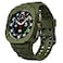 T-ENGINE TENGINE Watch Band Compatible with Samsung Galaxy Watch 7 Ultra 47mm With Case Rugged Protective Case Military Green