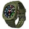 T-ENGINE TENGINE Watch Band Compatible with Samsung Galaxy Watch 7 Ultra 47mm With Case Rugged Protective Case Military Green