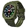 T-ENGINE TENGINE Watch Band Compatible with Samsung Galaxy Watch 7 Ultra 47mm With Case Rugged Protective Case Military Green