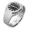VESECCON GA2100 Stainless Steel Watch Band Case Mod Kit Smooth Bezel without Nails Metal Strap Accessories Compatible with Casio Mens GShock GA2100GA2110 Watches Silver