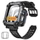 SUPCASE for Apple Watch 9 45mm Band with Case Unicorn Beetle Pro Builtin Tempered Glass Screen Protector Rugged Protective Men Cover with Adjustable Strap Band for iWatch 987 45mm Black