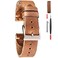 hemsut h 20mm Leather Watch Bands for Men Thin Soft Horween Leather Watch Strap Quick Release Vintage Watch Wrap