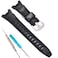 RCNZWQB Resin Watch Band Replacement for Casio PRG110C PRW1300 PAW1300 Mens waterproof sport Rubber Strap BlackS