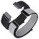 ANNEFIT Nylon Sport Loop Watch Bands 22mm 2 Packs Quick Release Adjustable Strap for Men Women Black and Gray