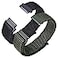 ANNEFIT Nylon Sport Loop Watch Bands 16mm 2 Packs Quick Release Adjustable Strap for Men Women Black and Army Green