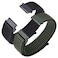 ANNEFIT Nylon Sport Loop Watch Bands 16mm 2 Packs Quick Release Adjustable Strap for Men Women Black and Army Green
