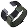 ANNEFIT Nylon Sport Loop Watch Bands 20mm 2 Packs Quick Release Adjustable Strap for Men Women Black and Army Green