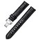 iStrap Leather Watch Band Alligator Grain Embossed Pattern Calfskin Replacement StrapStainless Steel Deployment Buckle with Push ButtonsBracelet for Men20mmBlackExtra Long