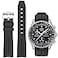 BONACE Omega X Swatch Moonswatch Speedmaster Replacement Band Curved No Gap Rubber Strap Compatible with RolexSEIKO 20mm Watch Men Women